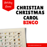 Christian Christmas Carol Bingo - Christmas Music Activity