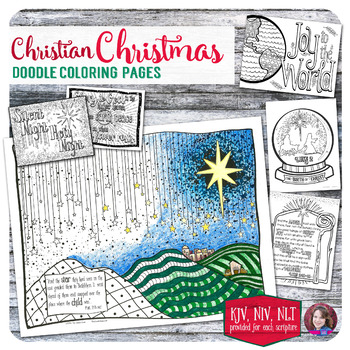 Preview of Christian Christmas Coloring Pages