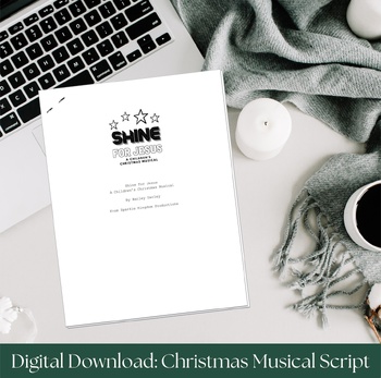 Preview of Christian Christmas Musical Script for Holiday Program: Shine for Jesus
