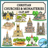 Christian Churches and Monasteries Clip Art