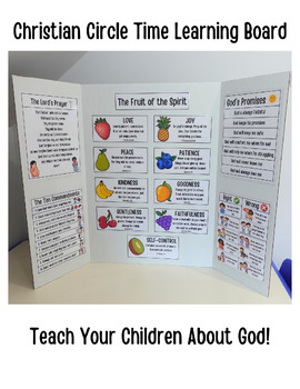 Preview of Christian Circle Time Learning Board