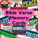 Christian Classroom DECOR/Bible Verse Memory Cards ACTIVIT