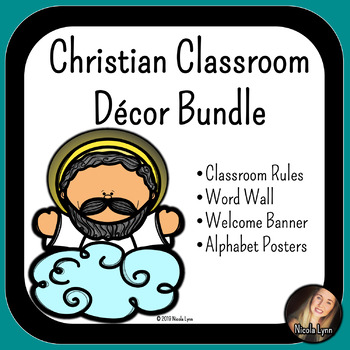 Preview of Christian Classroom Decor Bundle