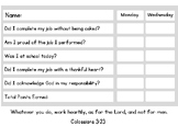 Christian Classroom Job Evaluation