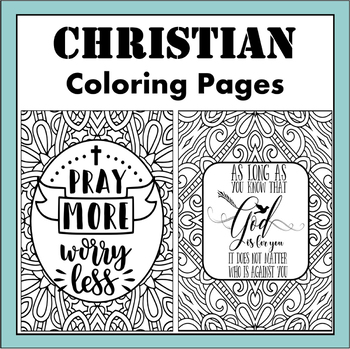 Preview of Christian Coloring Pages- 50 Bible and Christian Based Teaching Coloring Pages