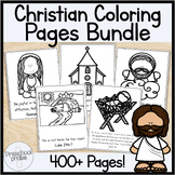 Bible Lessons Coloring Sheets Bundle! Preschool Ministry/H