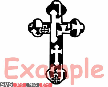 Download Christian Cross Svg Jesus Cross Religious Monogram Clipart Bible Sign God 513s