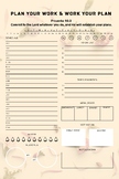 Christian Daily Weekly Monthly Yearly Planner, Printable T