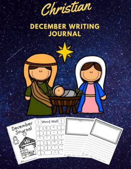 Preview of Christian December Writing Journal