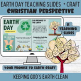 Christian Earth Day Craft + Teaching Slides: Eco Promise &