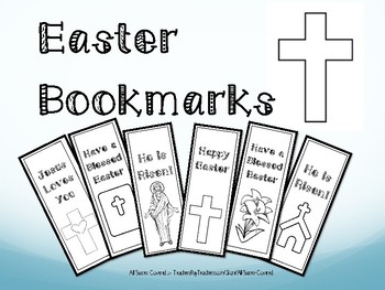 Preview of Christian Easter Bookmarks | Religious Education