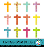 Christian Easter Cross Clip Art Set