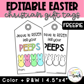 Preview of Christian Easter Gift Tags