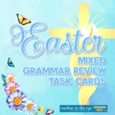Christian Easter Grammar Mixed Review Task Cards for Middl