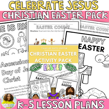 Christian Easter: K-5 Activity Kit LOW PREP by Tales of Patty Pepper