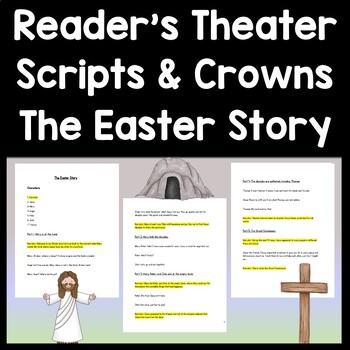 Preview of Christian Easter Play {5 Plays for 5-9 Readers} Religious Easter Readers Theater