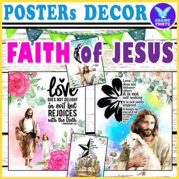 Preview of Christian Faith of JESUS Bible Verse Religious Classroom Bulletin Board Ideas