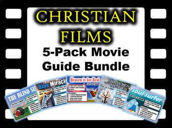 Preview of Christian Films - 5-Pack Bundle - 5 Movie Guides with Extra Activities