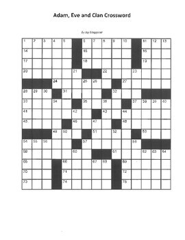 Preview of Christian History,Genesis (1 - 50),13 Puzzle Crossword Puzzle package