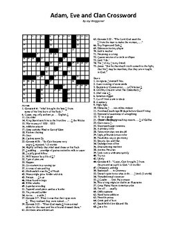 Christian History Genesis (2 25) 5 Puzzle Crossword Puzzle package
