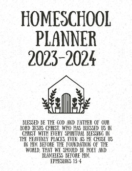 Preview of Christian Homeschool Planner-a WHOLE YEAR of Bible Verses to Memorize Together