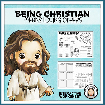 Preview of Christian Interactive Worksheet: Love Others