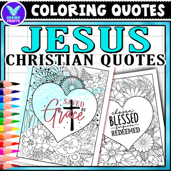 Preview of Christian Jesus Quotes Coloring Pages Religious Classroom Activities NO PREP