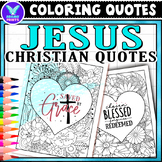Christian Jesus Quotes Coloring Pages Religious Classroom 