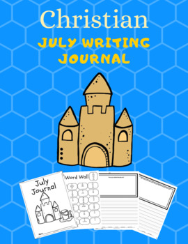 Preview of Christian July Writing Journal