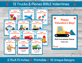 Christian Kids Valentine's, Bible Verse, Trucks/Trains/Pla