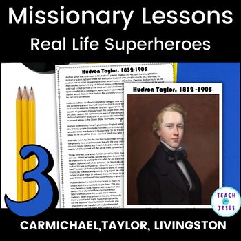 Preview of Christian Missionary Bundle - 3 Biography Lessons on Christian Missionaries