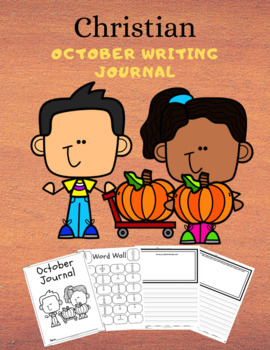 Preview of Christian October Writing Journal