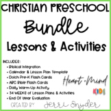 Christian Preschool Lesson Plans and Activities Bundle Tod