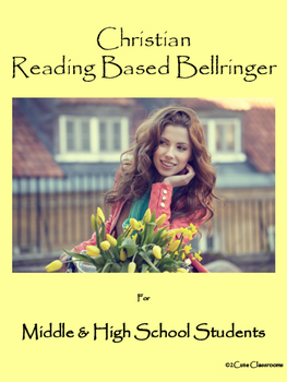 Preview of ELA Reading Based Bellringers for Middle & High School Students: Christian Based