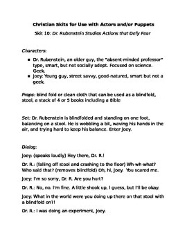 Preview of Christian Skit #10: Dr. Rubenstein Studies Actions that Defy Fear