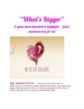 Preview of Christian Chapel Skit - "What's Bigger?"