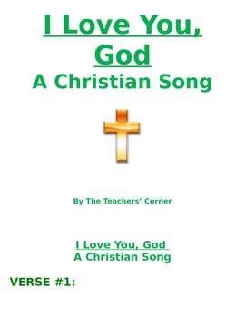 Preview of Christian Song: I Love You, God