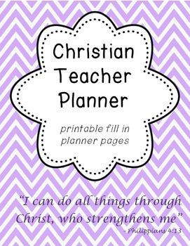 Preview of Christian Teacher Planner