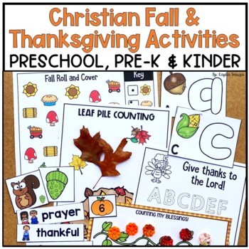 Preview of Christian Thanksgiving and Fall Activities for Preschool and PreK
