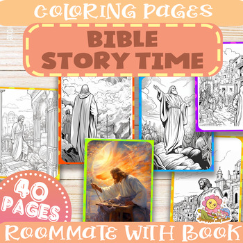 Christian bible story time pages Coloring book for Kids by Roommate ...