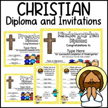 Preview of Christian diploma - Christian Graduation invitation
