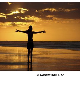 Preview of Christian poster 2 Corinthians 5:17 I am a new creation