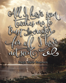 Ralph Waldo Emerson quote printable poster | Christian quo