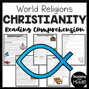 Preview of Christianity Reading Comprehension Worksheet World Religions