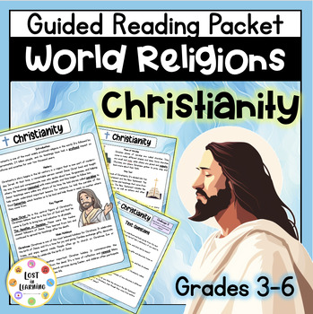 Preview of Christianity || World Religions || Guided Reading Comprehension || Text & Qs