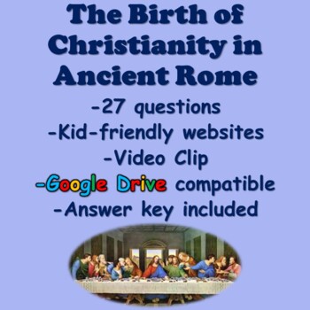 Preview of Christianity in Ancient Rome Webquest