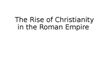 Preview of Christianity in the Roman Empire- Powerpoint w/ videos