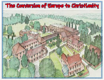 Preview of Christianity to Medieval Europe - Article, Power Point, Activities, Assess (DL)