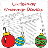 Christmas Grammar Review Worksheets Winter Learning Packet