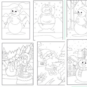 Christma s Coloring Pages - Coloring Sheets - Coloring Book - Morning Work